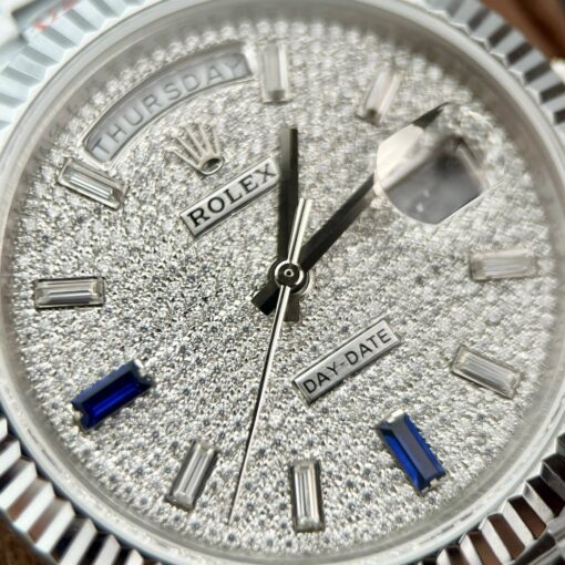 Rolex Day Date 40 228349RBR Pave Diamonds Dial 1:1 Best Edition GM Factory V2 Counterweight version - 이미지 6