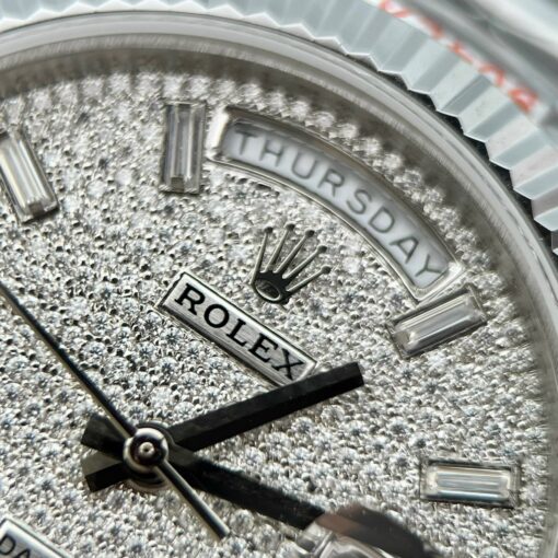 Rolex Day Date 40 228349RBR Pave Diamonds Dial 1:1 Best Edition GM Factory V2 Counterweight version - 이미지 7