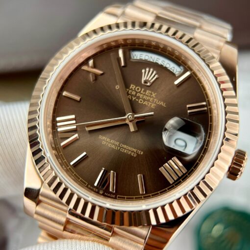 Rolex Day Date President Automatic 228235 18k rose gold filled 175 gram GM V3 Counterweight Version - 이미지 4