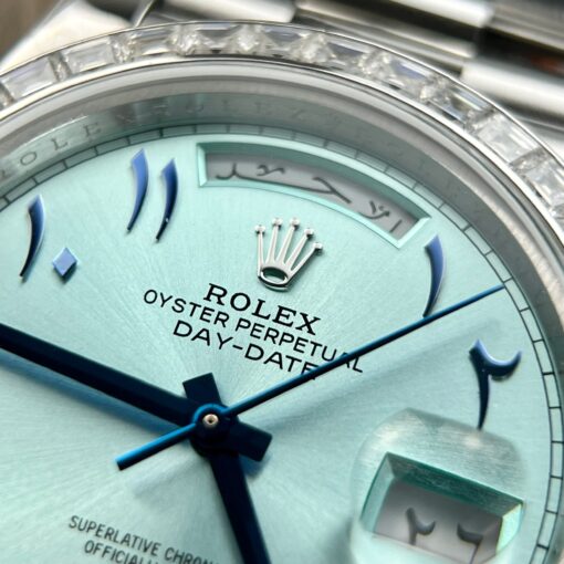 Rolex Day Date 40 - 228206 Arabic Dial Best 1:1 Edition GM Factory V3 Moissanite baguetta - 이미지 3