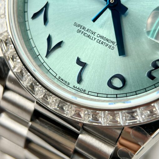 Rolex Day Date 40 - 228206 Arabic Dial Best 1:1 Edition GM Factory V3 Moissanite baguetta - 이미지 6