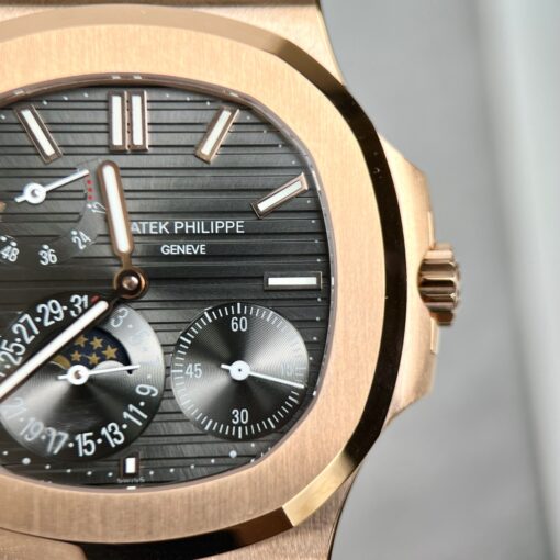 Patek Philippe Nautilus 5712/1R-001 1:1 Best Edition GR Factory Grey Dial Rose Gold — изображение 13