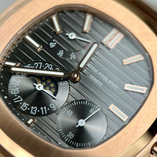 Patek Philippe Nautilus 5712/1R-001 1:1 Best Edition GR Factory Grey Dial Rose Gold — изображение 17