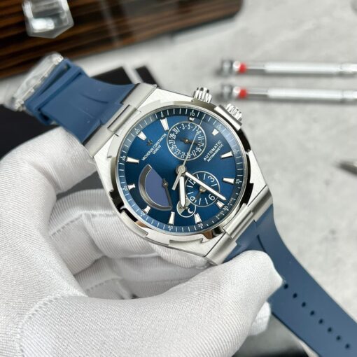 Vacheron Constantin Overseas 47450/000W-9511 TWA Factory 1:1 Best Edition Blue Dial Rubber Strap - 이미지 4