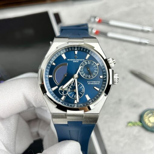 Vacheron Constantin Overseas 47450/000W-9511 TWA Factory 1:1 Best Edition Blue Dial Rubber Strap