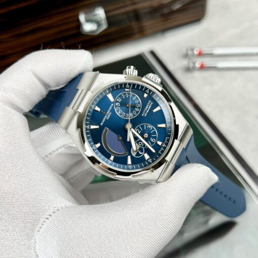 Vacheron Constantin Overseas 47450/000W-9511 TWA Factory 1:1 Best Edition Blue Dial Rubber Strap - 이미지 5