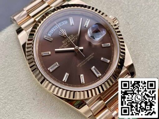 Rolex Day Date 40 M228235-0003 Chocolate Dial 1:1 Best Edition AR Factory 3255 Movement - Image 9