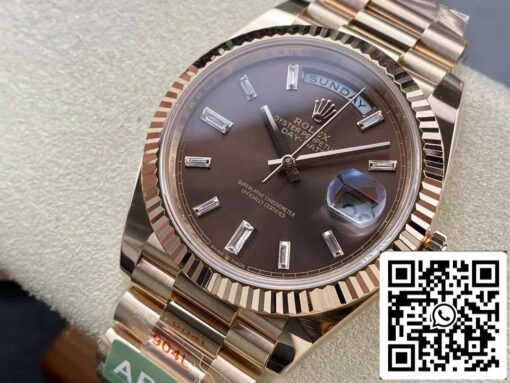 Rolex Day Date 40 M228235-0003 Chocolate Dial 1:1 Best Edition AR Factory 3255 Movement - Image 2