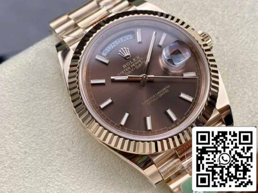 Rolex Day Date 40 M228235-0053 Chocolate Dial 1:1 Best Edition AR Factory 3255 Movement - Imagen 9