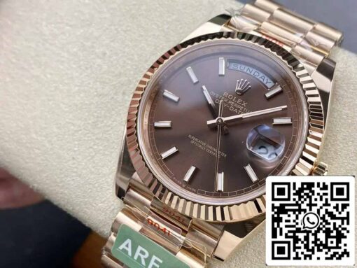 Rolex Day Date 40 M228235-0053 Chocolate Dial 1:1 Best Edition AR Factory 3255 Movement - Imagen 8