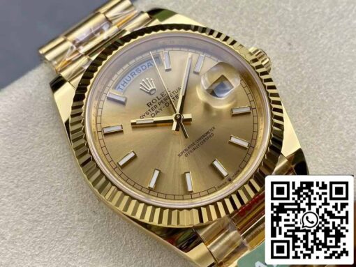 Rolex Day Date 40 M228238-0003 Yellow Gold Dial 1:1 Best Edition AR Factory 3255 Movement - 이미지 8