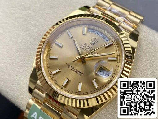 Rolex Day Date 40 M228238-0003 Yellow Gold Dial 1:1 Best Edition AR Factory 3255 Movement - 이미지 9