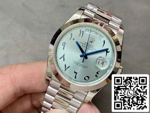 Rolex Day Date 40 m228236 Arabic Blue Dial 1:1 Best Edition GM Factory V3 Counterweight Version - 이미지 8