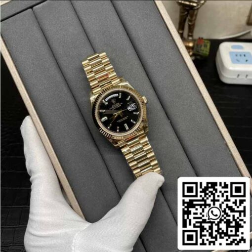 Rolex Day Date 40 M228238 -0004 Black Diamond Dial 1:1 Best Edition GM Factory V3 Counterweight Version - 이미지 10