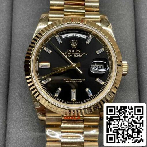 Rolex Day Date 40 M228238 -0004 Black Diamond Dial 1:1 Best Edition GM Factory V3 Counterweight Version - 이미지 2