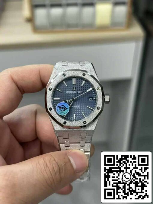 Audemars Piguet 15454BC.GG.1259BC.03 Frost Gold 1:1 best edition APS Factory Blue dial - Image 7