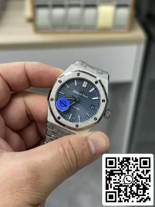 Audemars Piguet 15454BC.GG.1259BC.03 Frost Gold 1:1 best edition APS Factory Blue dial - Image 5