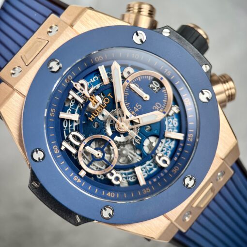 Hublot Big Bang Unico 421.OL.5180.RX 44mm 1:1 Best Edition BBF Factory Blue Strap - Image 4