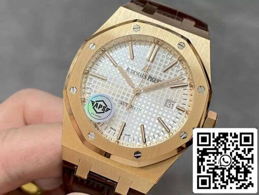 Audemars Piguet Royal Oak 15400OR.OO.D088CR.01 APS Factory V3 1:1 Best Edition White Dial - Imagen 8