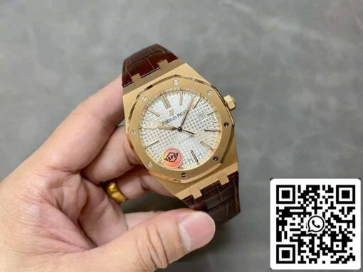 Audemars Piguet Royal Oak 15400OR.OO.D088CR.01 APS Factory V3 1:1 Best Edition White Dial - Imagen 6