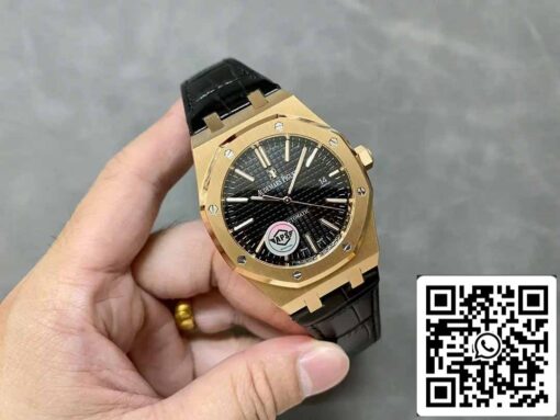 Audemars Piguet Royal Oak 15400OR.OO.D002CR.01 APS Factory V3 1:1 Best Edition Black Dial – Bild 7