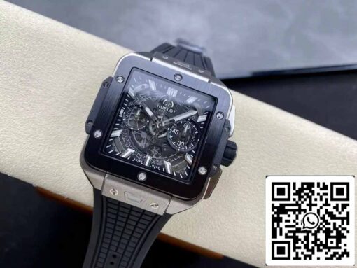 Hublot SQUARE BANG UNICO 821.NM.0170.RX 1:1 Best Edition BBF Factory Black Bezel - Image 7