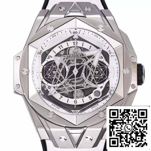 Hublot Big Bang Sang Bleu 418.NX.2001.RX.MXM20 1:1 Best Edition BBF Factory White Strap - Image 8