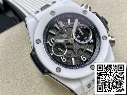 Hublot Big Bang Unico 411.HX.1170.RX 1:1 Best Edition BBF Factory White Ceramic - Imagen 8