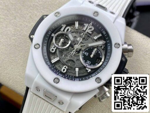 Hublot Big Bang Unico 411.HX.1170.RX 1:1 Best Edition BBF Factory White Ceramic - Imagen 7