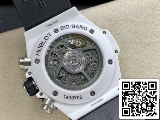 Hublot Big Bang Unico 411.HX.1170.RX 1:1 Best Edition BBF Factory White Ceramic - Imagen 4