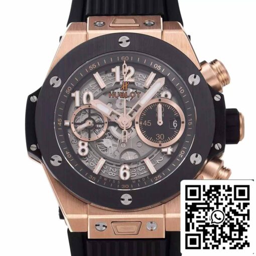 Hublot Big Bang Unico King Gold Black Ceramic 421.OM.1180.RX 1:1 Best Edition BBF Factory - Image 8