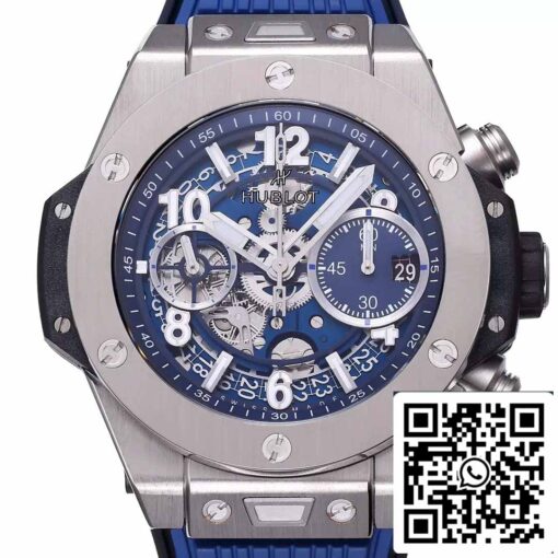 Hublot Big Bang Unico Titanium 441.NX.5171.RX 1:1 Best Edition BBF Factory Blue Strap - Image 9