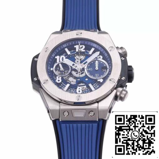 Hublot Big Bang Unico Titanium 441.NX.5171.RX 1:1 Best Edition BBF Factory Blue Strap - Image 8