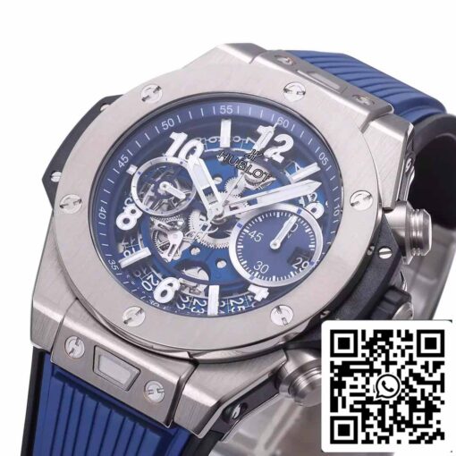 Hublot Big Bang Unico Titanium 441.NX.5171.RX 1:1 Best Edition BBF Factory Blue Strap - Image 7