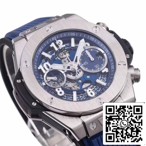 Hublot Big Bang Unico Titanium 441.NX.5171.RX 1:1 Best Edition BBF Factory Blue Strap - Image 6