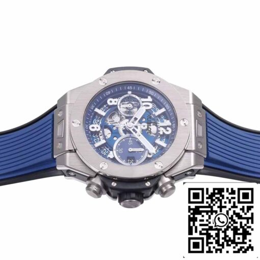 Hublot Big Bang Unico Titanium 441.NX.5171.RX 1:1 Best Edition BBF Factory Blue Strap - Image 4