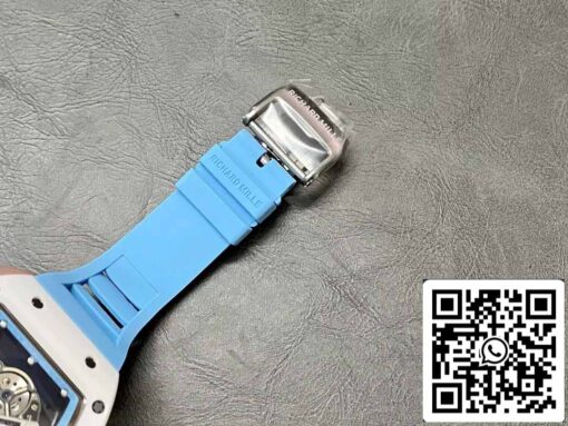 RICHARD MILLE  RM055 Ceramic case 1:1 Best Edition BBR Factory [V3] Blue Rubber Strap - immagine 3