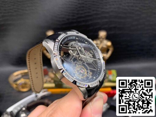 Roger Dubuis Excalibur RDDBEX0393 Silver Case 1:1 Best Edition BBR Factory V3 Tourbillon Skeleton Dial - Image 8