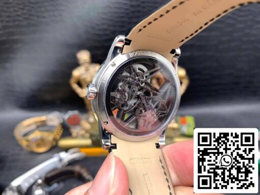 Roger Dubuis Excalibur RDDBEX0393 Silver Case 1:1 Best Edition BBR Factory V3 Tourbillon Skeleton Dial - Image 5