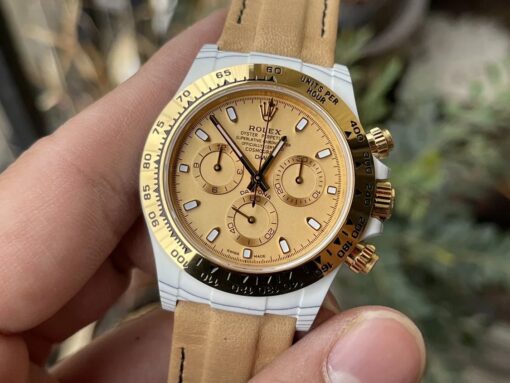 【4130 Movement DIW Modified Version】Rolex Cosmograph Daytona Series Yellow Dial Carbon Fiber case – Bild 5