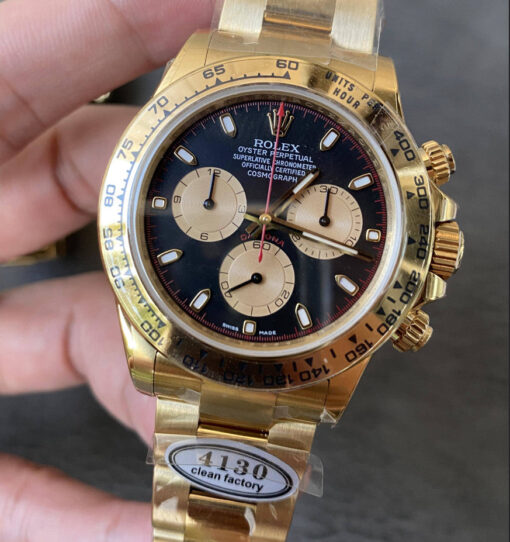 Replica Rolex Cosmograph Daytona m126508-0002 Clean Factory Yellow Gold 4130 Movement - Image 3