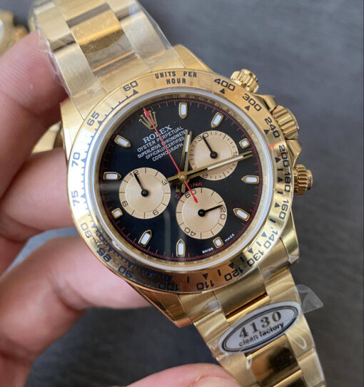 Replica Rolex Cosmograph Daytona m126508-0002 Clean Factory Yellow Gold 4130 Movement - Image 4