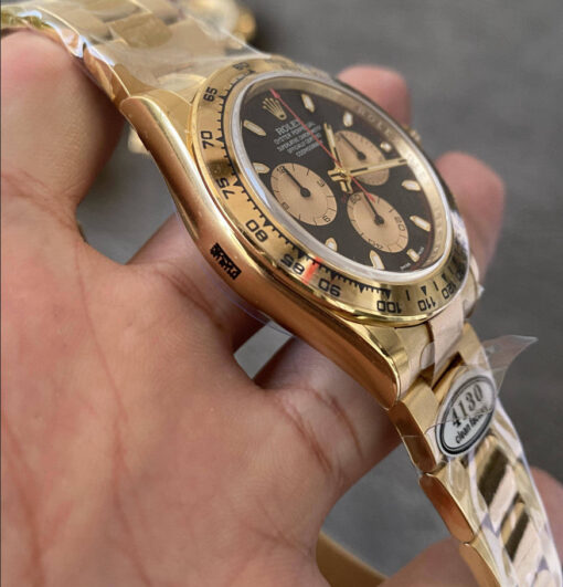 Replica Rolex Cosmograph Daytona m126508-0002 Clean Factory Yellow Gold 4130 Movement - Image 6