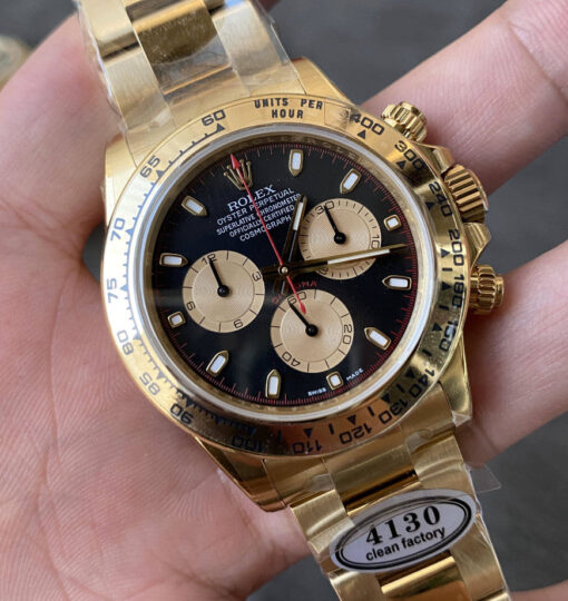 Replica Rolex Cosmograph Daytona m126508-0002 Clean Factory Yellow Gold 4130 Movement - Image 8