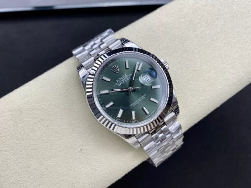 Rolex Datejust M126334-0028 41mm Oyster Strap VS Factory Green Dial Jubilee Strap – Bild 4