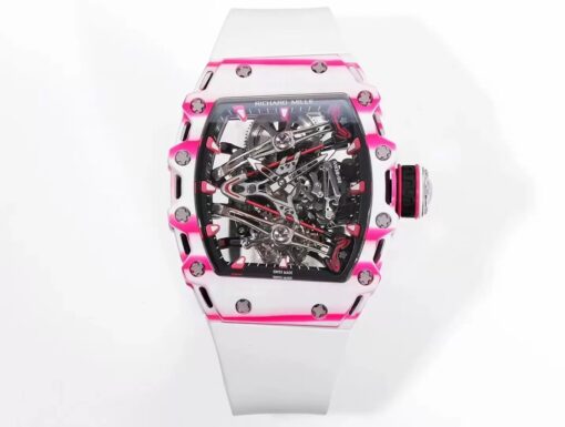 Richard Mille Bubba Watson Tourbillon RM38-02  1:1 Best Edition White Rubber Strap