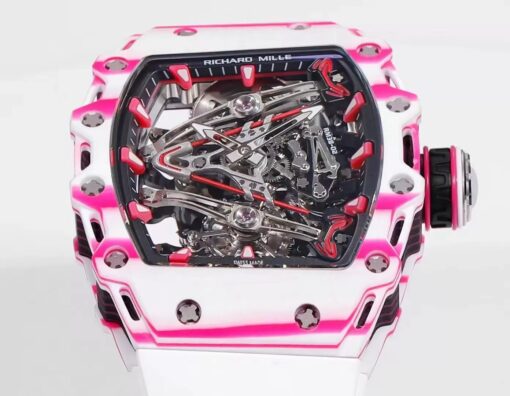 Richard Mille Bubba Watson Tourbillon RM38-02  1:1 Best Edition White Rubber Strap - Image 4