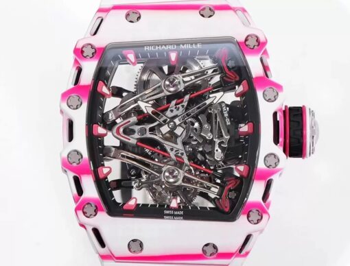 Richard Mille Bubba Watson Tourbillon RM38-02  1:1 Best Edition White Rubber Strap - Image 6