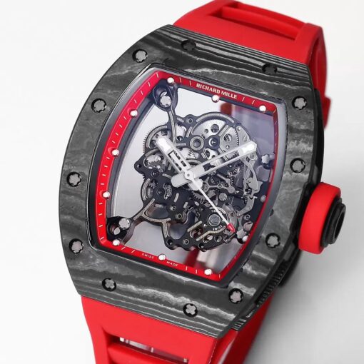 RICHARD MILLE RM055 Redesigned original 1:1 Best Edition BBR Factory 2024 Red Strap - Image 5