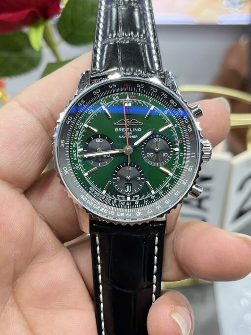 Breitling Navitimer B01 Chronograph AB0137241L1P1 43mm 1:1 Best Edition BLS Factory - Imagen 10